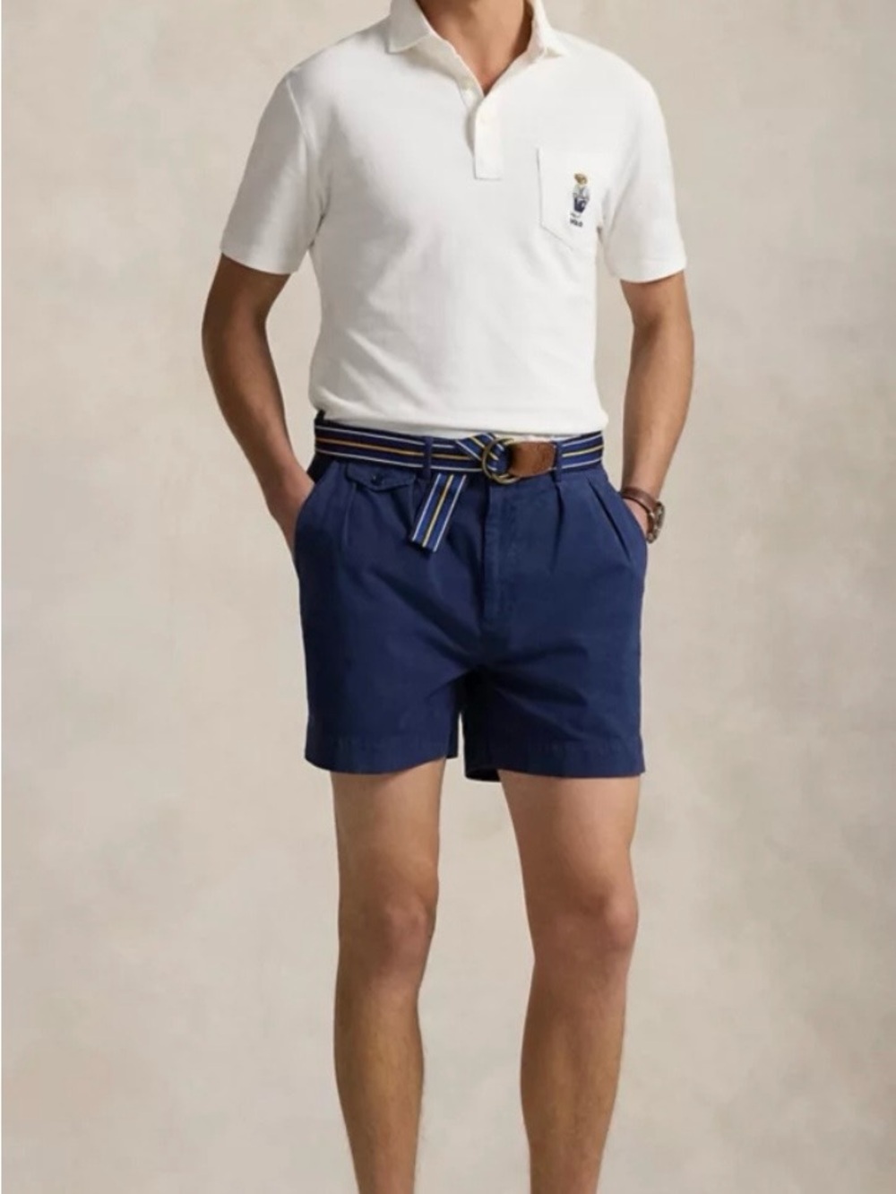 POLO Ralph Lauren
Custom Slim Polo Bear Mesh Polo Shirt, white - Picture 3 of 4